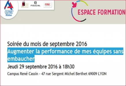 Soirée CGPME : Augmenter la performance de mes équipes sans embaucher