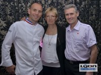 Davy Tissot, chef étoilé du restaurant SAISONS à Lyon et le confiturier Philippe BRUNETON, meilleur ouvrier de France avec Marie Françoise Bonnard