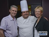  Christian Lherm, chef étoilé des 3 Domes Hotel Sofitel Lyon et le confiturier Philippe BRUNETON, meilleur ouvrier de France avec Marie Françoise Bonnard