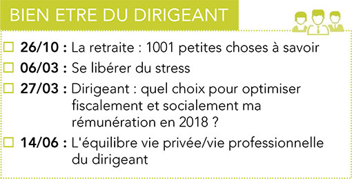 Formations CPME : Bien-être du dirigeant 2017 -2018