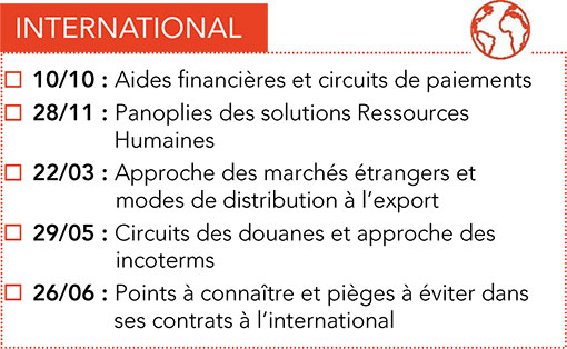 Formations CPME : International 2017 -2018